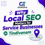 Business owner in Tindivanam checking Google Business Profile local SEO rankings on a laptop